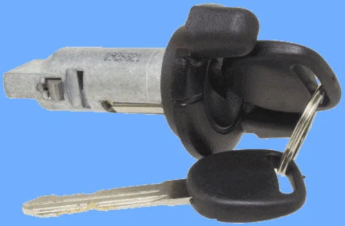 Nuevo cilindro de bloqueo de encendido de repuesto y llaves reemplazo GMC OEM # 12472980 negro Foto 4 de 4