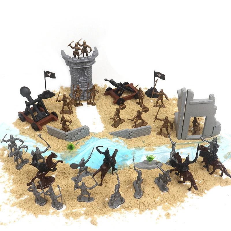 Soldados Medievales Arcaicos Militar Romano Gladiador Caballero Hágalo Usted Mismo Figuras Juguetes Regalo Foto 4 de 4