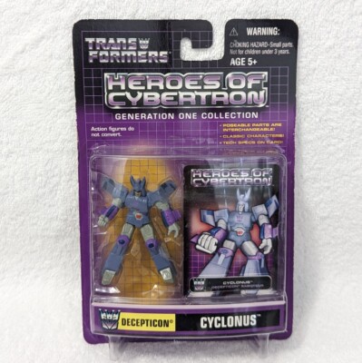 Transformers HOC Heroes Of Cybertron G1 Cyclonus Purple Jet Cartoon Stye PVC MOC