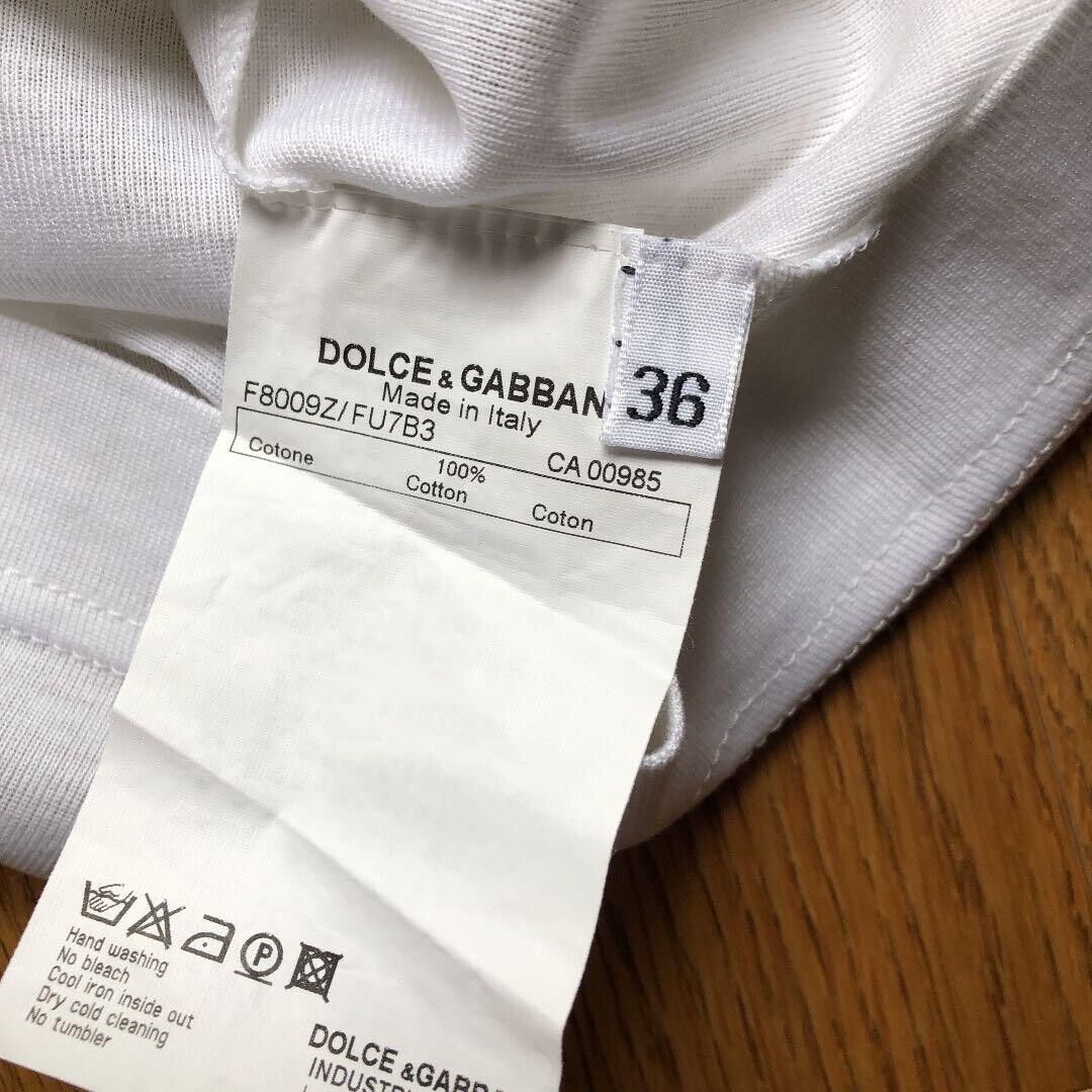 DOLCE & GABBANA D&G Rhinestone DG Logo T-shirt Tops Women DOLCE & GABBANA D&G Rhinestone DG Logo T-shirt Tops Women