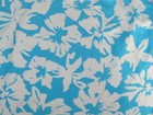 Swimsuit Bathing Suit Skirt Sky Blue w/ White Tropical Flowers Size XL — photo 2