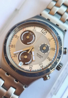 SWATCH+IRONY CHRONO+YCS536G CINNAMON EYE+NEU/NEW - Bild 1 von 3