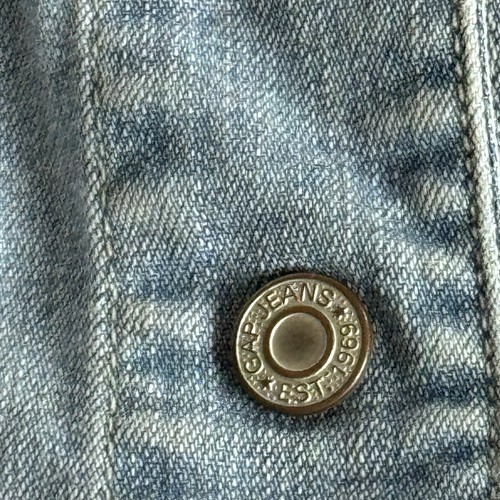 Gap kids Snap Front Stretch Denim Jacket Western Yoke Snap Pockets Small (6-7) - Picture 9 of 12