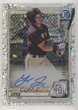 2020 Bowman Chrome Prospects Speckle Refractor /299 Grant Little Auto 1k5