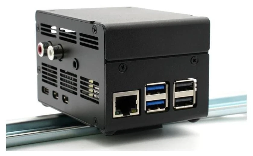 KKSB Gehäuse für Raspberry Pi 5 , passend für IQaudio DAC+ / Pro, Aluminium, - Bild 4 von 4