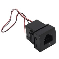 Hot RJ45 6Pin Radio Microphone Port Socket Wire Cable Fit For Toyota