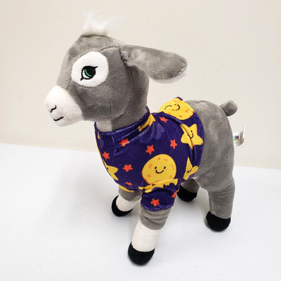 Fun Express Gray Llama Moon Stars Pajamas Stuffed Animal Plush