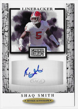 2021 SAGE Premier Draft Autograph Shaq Smith #A169 Maryland Rookie Signature RC