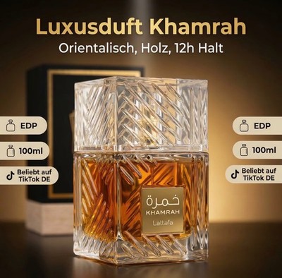 Lattafa Unisex EDP 100ml   Saffran-Rose & Oud-Vanille