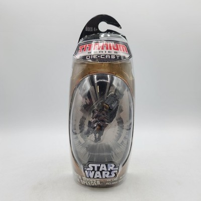 NEW Star Wars Titanium Series Diecast Darth Maul's Sith Speeder