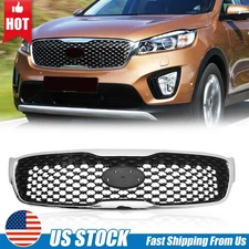 For 2016-2018 Kia Sorento L LX Front Bumper Upper Grille Chrome Trim KI1200181