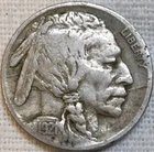 1921 S Buffalo Nickel Fine Two Feathers 2 Feathers.  Breaking Up Sets. Free Ship