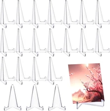 10-50X Clear Acrylic Trading Card Stand for Coins Sports Cards Display Holder