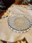 Vintage Anchor Hocking Bubble Plate Depression Glass 6.75” Blue Plate Set Of 5
