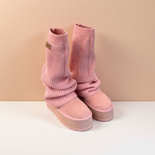 Size:5-10 UGG Classic Mini Dipper Legwarmer Boot Pink Dawn Women's 1178990-PDW