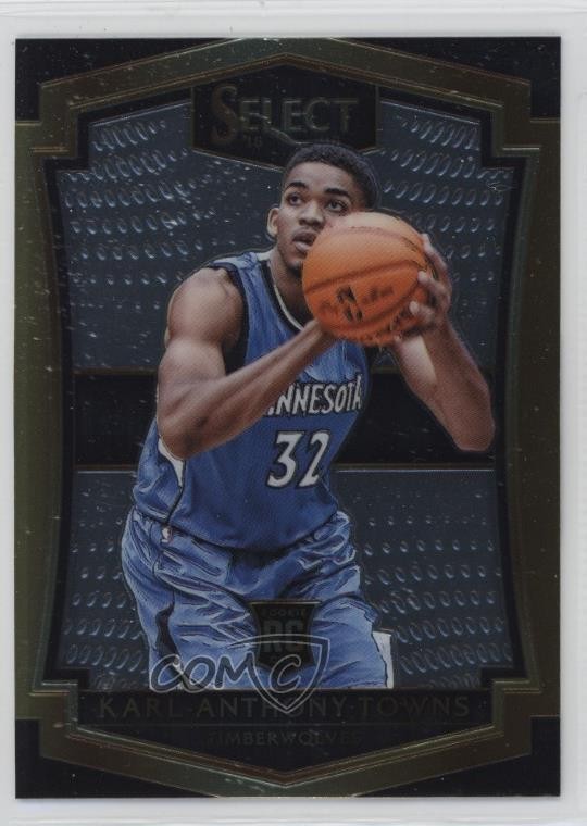 2015-16 Panini Select Premier Level Karl-Anthony Towns #136 Rookie RC 01ur