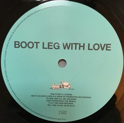 Vinyl EP 12'' Boot Leg With Love BPM 1997 France House Chez Damier