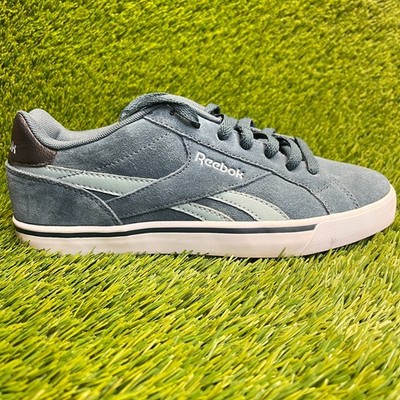 Reebok Royal Complete 2LS Mens Size 7 Blue White Athletic Suede Shoes Sneakers