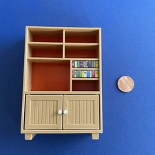 Vintage TOMY Smaller Homes Dollhouse Bookcase Japan Mid Century Mod 70s