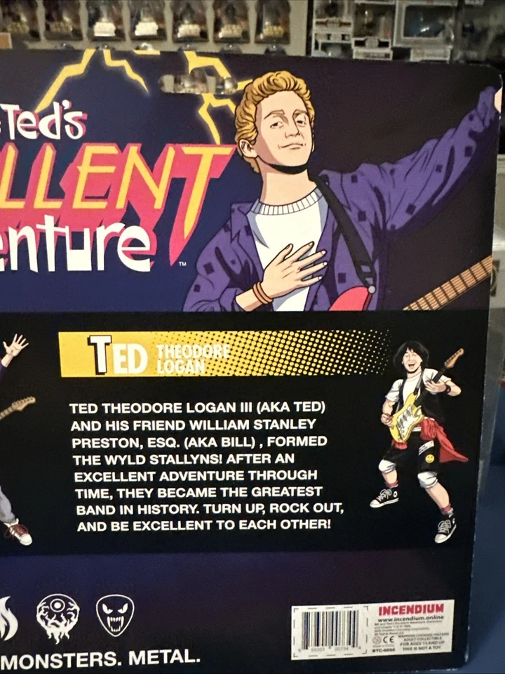 ToyBiz Bill and Ted’s Excellent Adventure Figures Air Guitar Collector’s Edition Foto 4 de 4