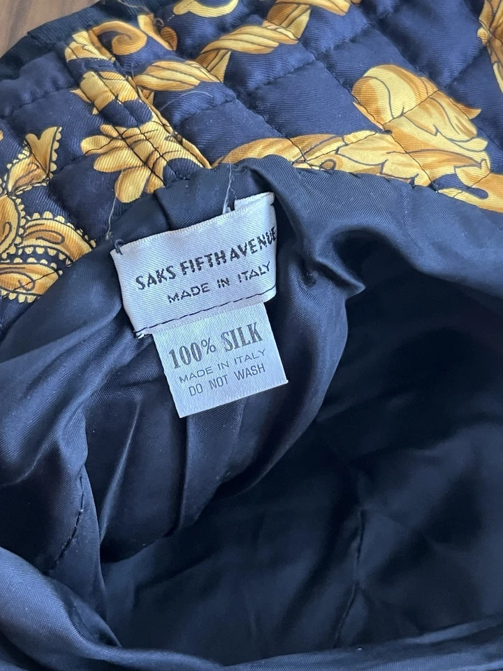 SOMBRERO SAKS QUINTA AVENIDA SEDA HECHO EN Italia vintage damas Foto 4 de 4