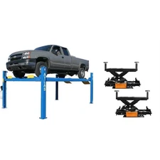 Atlas Equipment 412 12,000 lb. 4-Post Lift + RJ6 Rolling Jacks Combo