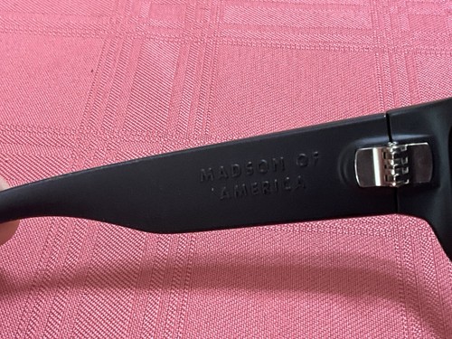 Madson Of America Matte Black Wrap Around Sunglasses “101” VGUC - Picture 5 of 8