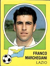 football figurine 1990 - 1991 junior stickers # 164 FRANCO MARCHEGIANI LAZIO
