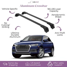 Erkul Roof Rack Cross Bars For Audi Q5 / SQ5 2018-2025 For Flush Rails OPEN-BOX