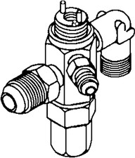 Parker 168005 TEV QE Body 3/8" x 1/2" Brass 450 PSI SAE Connection