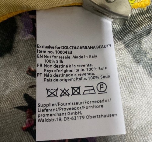 Dolce & Gabbana Yellow and Blue Floral Scarf - Picture 4 of 4
