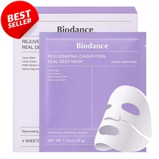 Rejuvenating Caviar PDRN Deep Mask Skin Firming Radiance 1.19oz X 4Ea US