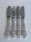 Beautiful Gorham Melrose Sterling Silver Butter Knives 6" ~ Set of 4 Mint Cond.
