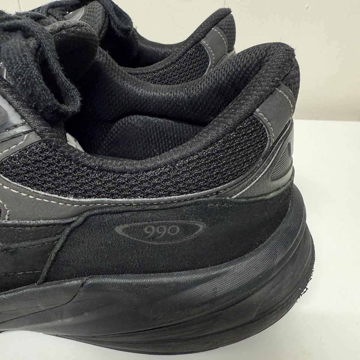 New Balance 990v6 Triple Black Athletic Shoes Sneakers Made In USA