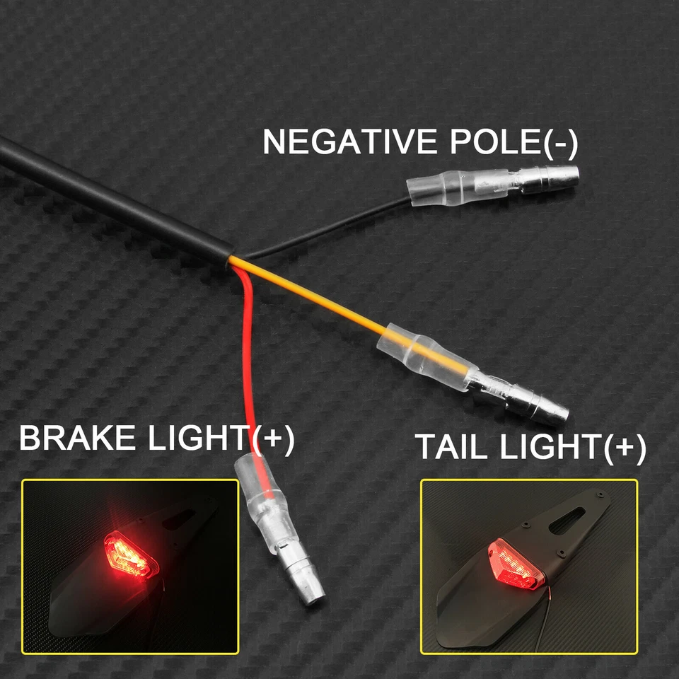 Led Tail Light w/o Turning Signal Fender Eliminator For 2004-2022 Honda CRF250R - Image 3 of 4