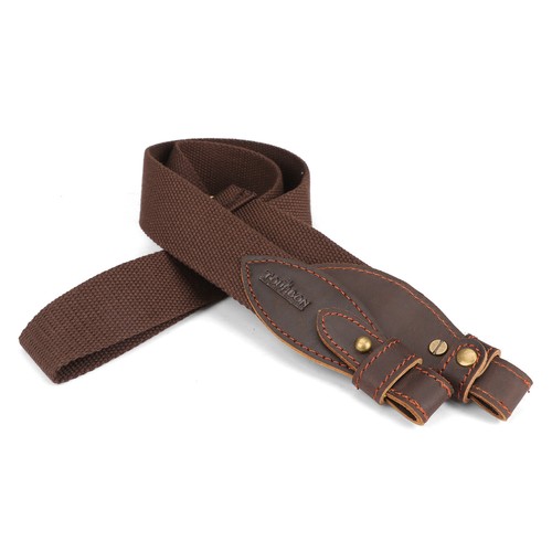 TOURBON Hunting Rifle/Shotgun Sling 1.5" Strap Leather End 2 Point-Color Option - Picture 15 of 64