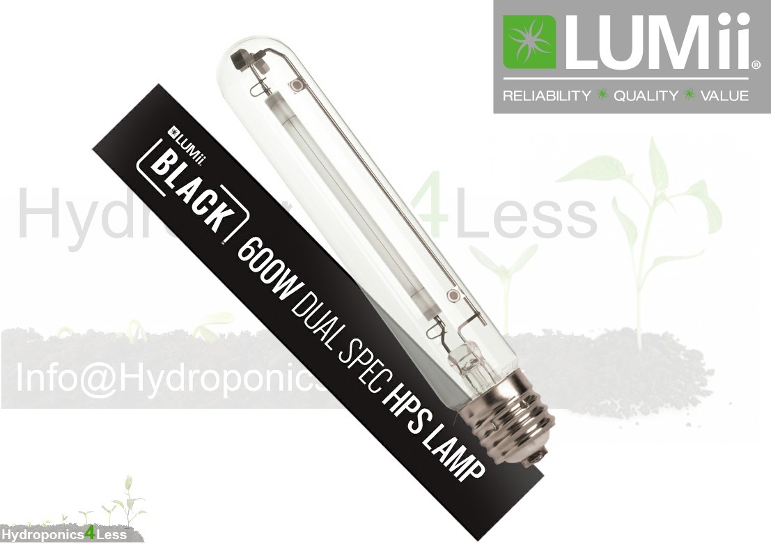 Lumii 600w Ballast Grow Light Hydroponics Black 600w Bulb HPS Dual Spec