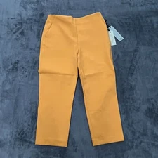 Rachel Zoe Pants Women's Size 8 Yellow High Rise Slim Leg Skinny Leg Pull On