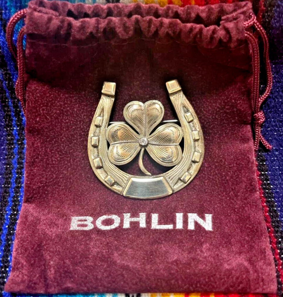 EDWARD H.BOHLIN OLD BOHLIN 10K Brooch 1970s made in usa unisex 