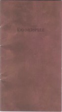 Kammerspiele Wien Spielzeit 1978/79 Vorstellungen