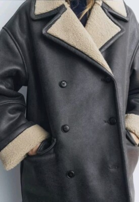 ZARAザラZW COLLECTION DOUBLE-FACED COAT XS s-l400.jpg