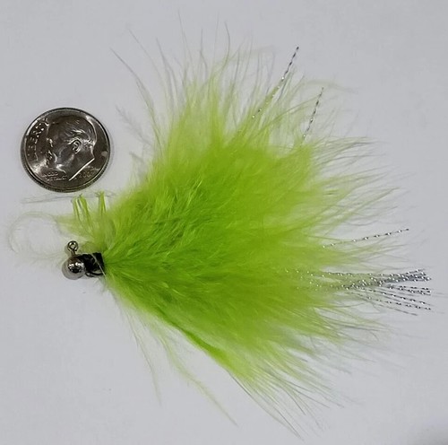 Erie Dearie Marabou Jigs 1/64 Oz Gamefish Killer Crappie Panfish Bluegill Lure - Picture 20 of 24