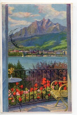 SCHWEIZ SWITZERLAND SCHWEIZ Kanton Luzern Luzern Blick vom CARLTON HOTEL TIVOLI