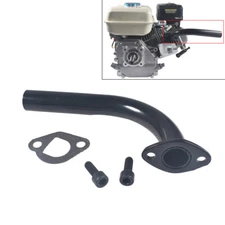 212cc Exhaust Pipe For Predator Honda GX160 GX200 Go Kart Mini Bikes