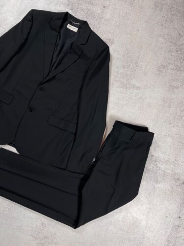 SAINT LAURENT PARIS Herren Schwarz Anzug Set Blazer/Hose 100%Wolle Gr. 48 Slim Fit - Bild 3 von 15