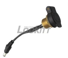 Heated Gear Motorcycle Panel Mounted Coax Outlet with Watertight Cover