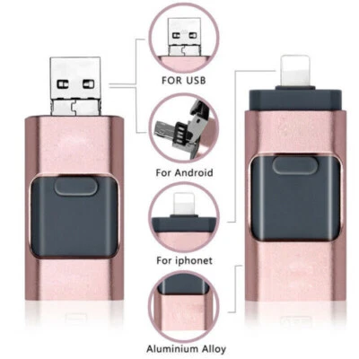 1/2TB 256GB OTG USB Flash Drive Storage External Memory Stick For iPhone iPad