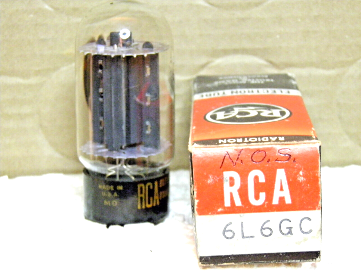 A VINTAGE RCA 6L6GC BLACKPLATE NOS/NIB VAC TUBE | eBay