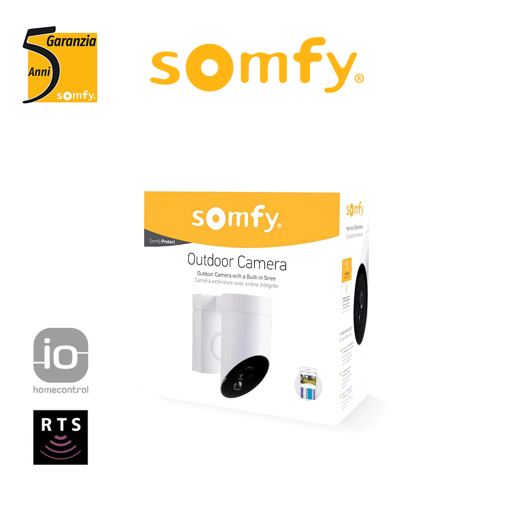 Somfy Outdoor Camera Wi-Fi IP Full HD Security Camera White