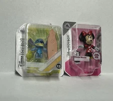 Disney Zuru Mini Brands Miniature Toy Box Figure Lot: Stitch and Minnie Mouse